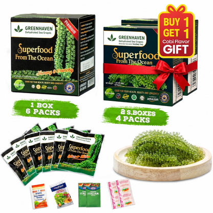 Greenhaven Dehydrated Sea Grapes - 6 Packs