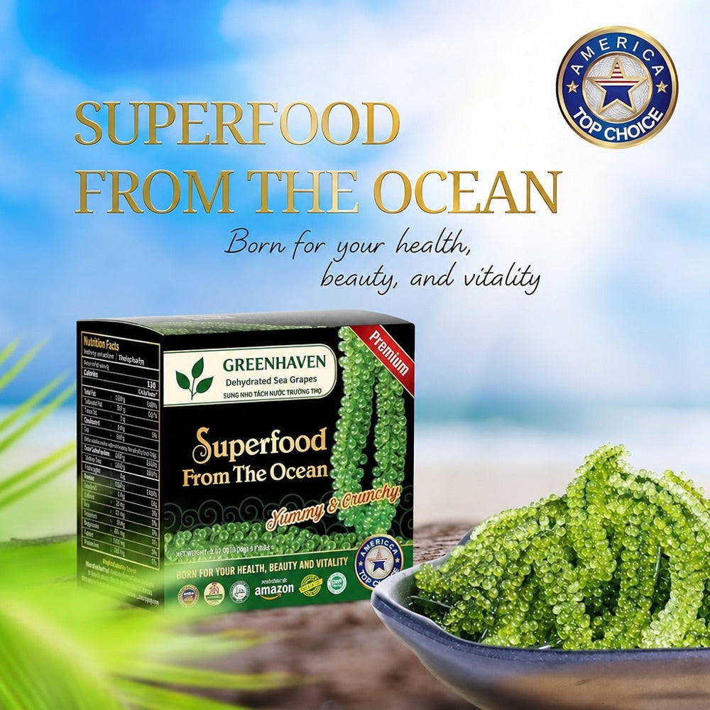 Greenhaven Dehydrated Sea Grapes - 6 Packs